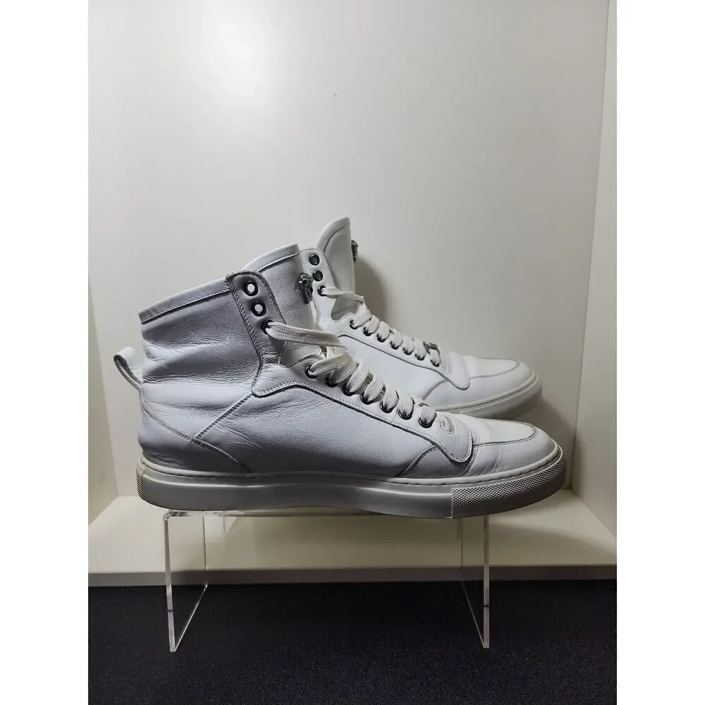 Versace Leather High Top Sneakers Size 45